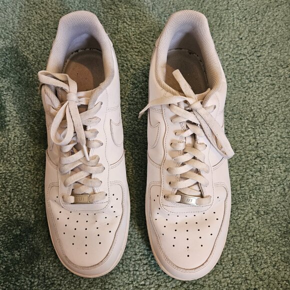 Nike Air Force 1 '007 Low Triple White' [CW2288-111] Men's Size 13 Shoes-No Box - Picture 4 of 11